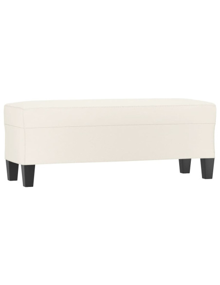 Panca Crema 100x35x41 cm in Similpelle