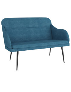 Panca Blu 110x76x80 cm in Velluto 2