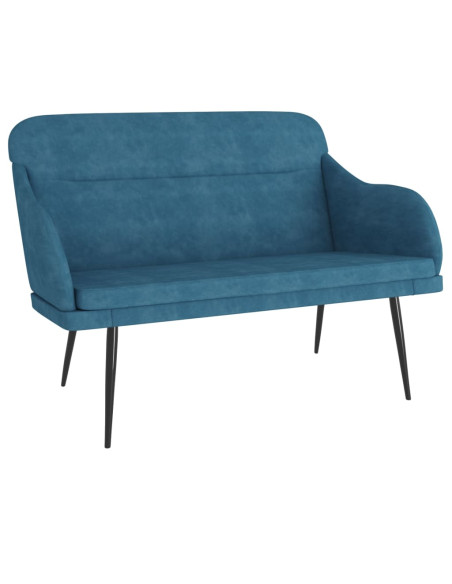 Panca Blu 110x76x80 cm in Velluto