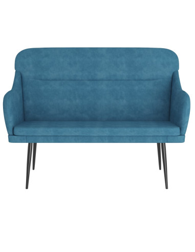Panca Blu 110x76x80 cm in Velluto