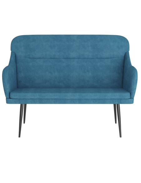 Panca Blu 110x76x80 cm in Velluto