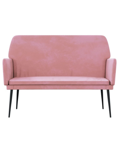Panca Rosa 108x79x79 cm in Velluto