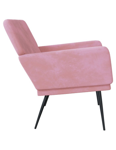 Panca Rosa 108x79x79 cm in Velluto
