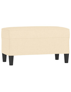 Panca crema 70x35x41 cm in Tessuto 2