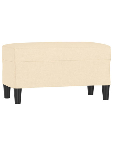 Panca crema 70x35x41 cm in Tessuto