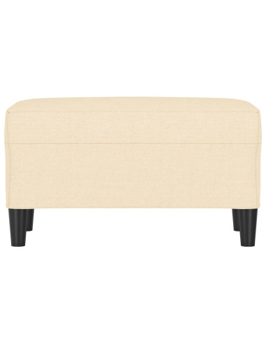 Panca crema 70x35x41 cm in Tessuto