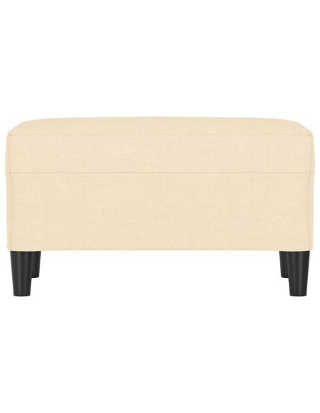 Panca crema 70x35x41 cm in Tessuto