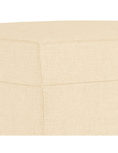 Panca crema 70x35x41 cm in Tessuto