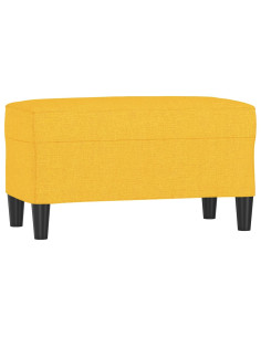 Panca Giallo Chiaro 70x35x41 cm in Tessuto 2