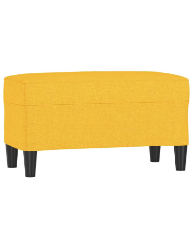 Panca Giallo Chiaro 70x35x41 cm in Tessuto