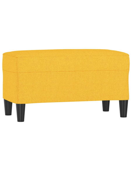 Panca Giallo Chiaro 70x35x41 cm in Tessuto