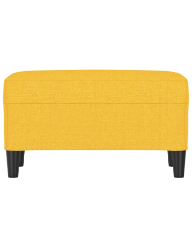 Panca Giallo Chiaro 70x35x41 cm in Tessuto