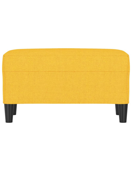 Panca Giallo Chiaro 70x35x41 cm in Tessuto