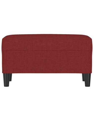 Panca Rosso Vino 70x35x41 cm in Tessuto
