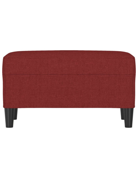 Panca Rosso Vino 70x35x41 cm in Tessuto