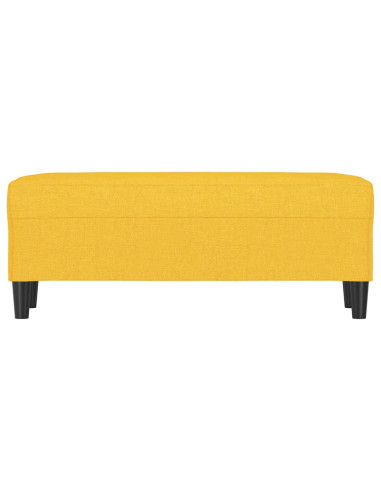 Panca Giallo Chiaro 100x35x41 cm in Tessuto