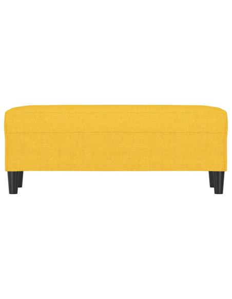 Panca Giallo Chiaro 100x35x41 cm in Tessuto