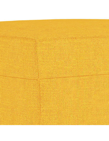 Panca Giallo Chiaro 100x35x41 cm in Tessuto
