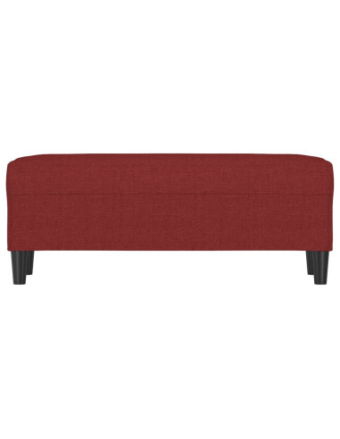 Panca Rosso Vino 100x35x41 cm in Tessuto