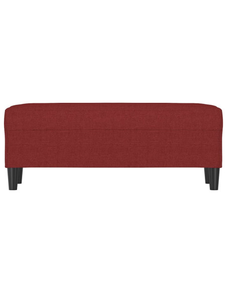 Panca Rosso Vino 100x35x41 cm in Tessuto