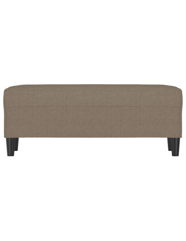 Panca Tortora 100x35x41 cm in Tessuto