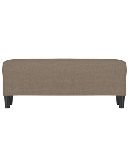 Panca Tortora 100x35x41 cm in Tessuto