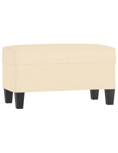 Panca crema 70x35x41 cm in Tessuto 2