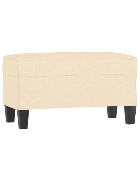 Panca crema 70x35x41 cm in Tessuto