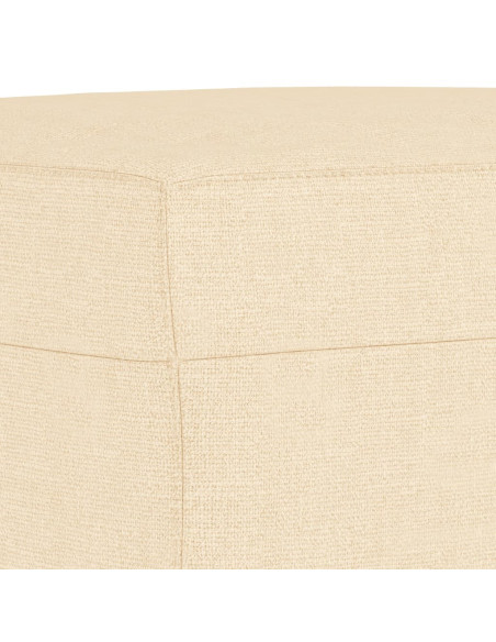 Panca crema 70x35x41 cm in Tessuto
