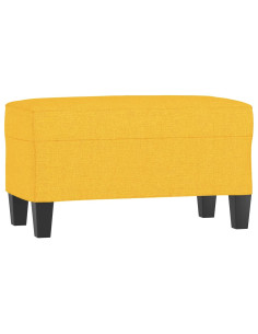 Panca Giallo Chiaro 70x35x41 cm in Tessuto 2