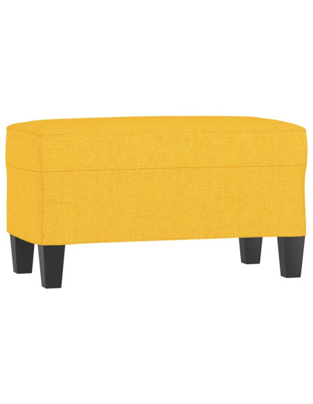 Panca Giallo Chiaro 70x35x41 cm in Tessuto