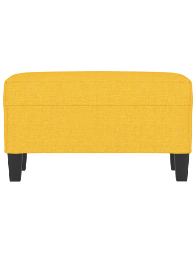 Panca Giallo Chiaro 70x35x41 cm in Tessuto