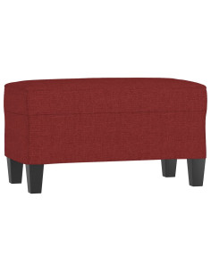 Panca Rosso Vino 70x35x41 cm in Tessuto 2