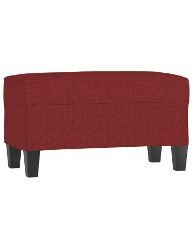 Panca Rosso Vino 70x35x41 cm in Tessuto