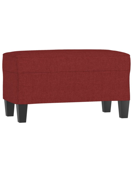 Panca Rosso Vino 70x35x41 cm in Tessuto