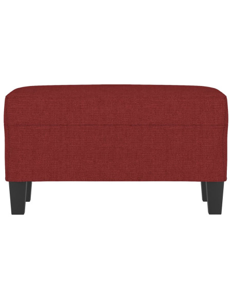 Panca Rosso Vino 70x35x41 cm in Tessuto