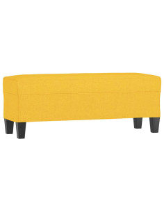 Panca Giallo Chiaro 100x35x41 cm in Tessuto 2