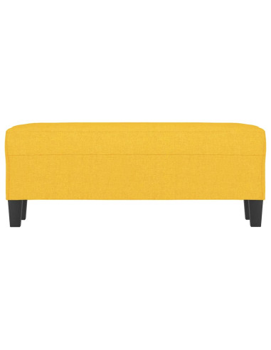 Panca Giallo Chiaro 100x35x41 cm in Tessuto