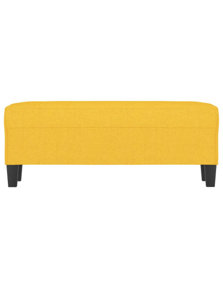 Panca Giallo Chiaro 100x35x41 cm in Tessuto
