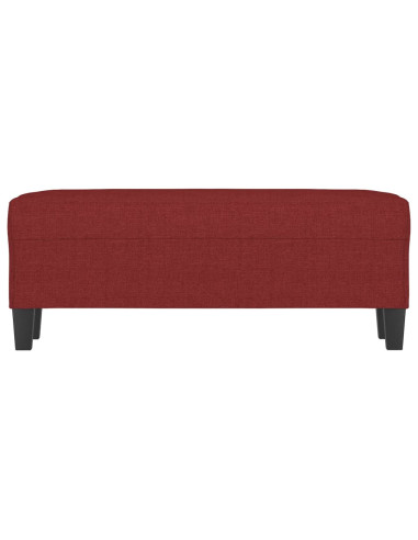 Panca Rosso Vino 100x35x41 cm in Tessuto