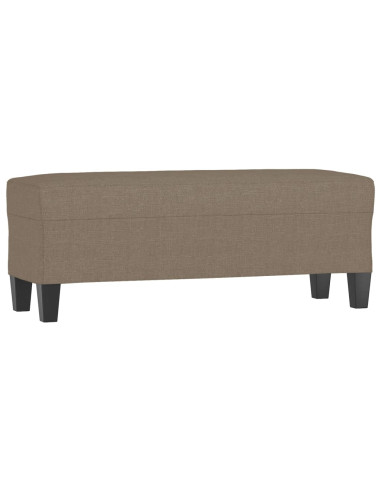 Panca Tortora 100x35x41 cm in Tessuto