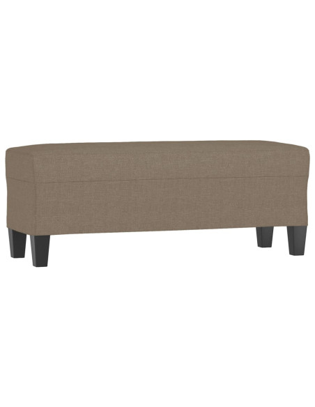 Panca Tortora 100x35x41 cm in Tessuto