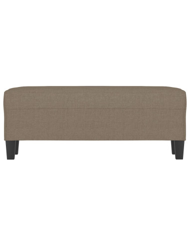 Panca Tortora 100x35x41 cm in Tessuto