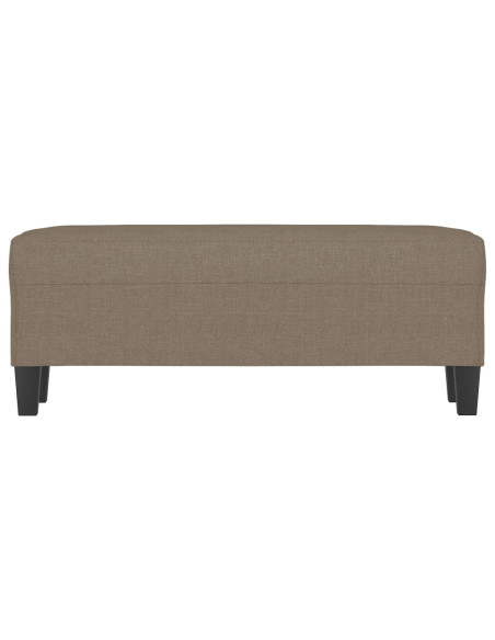 Panca Tortora 100x35x41 cm in Tessuto