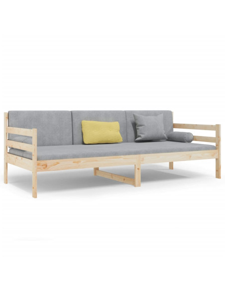 Dormeuse senza Materasso 80x200 cm in Legno Massello di Pino