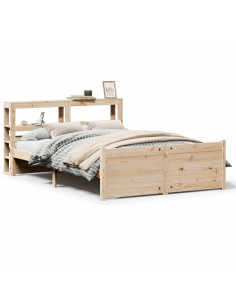 Giroletto con Testiera 140x190 cm in Legno Massello di Pino 2