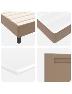 Struttura letto con materasso Cappuccino 90 x 190 cm 2
