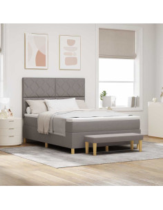 Letto a molle con materasso Talpa 140 x 200 cm Tessuto 2