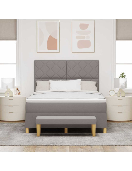 Letto a molle con cuscino Talpa 200 x 140 cm Tessuto