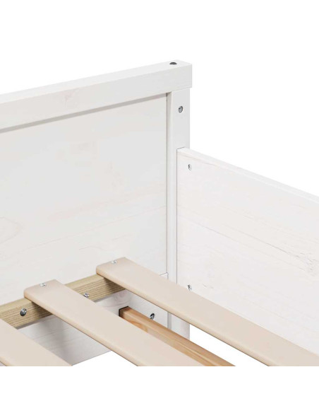 Struttura del letto Bianco 80 x 200 cm Legno di pino massello